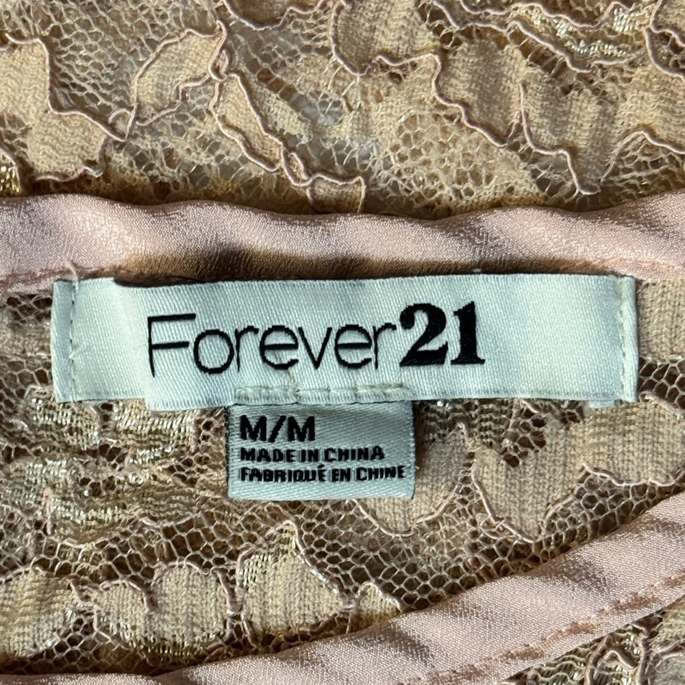 Forever 21 Vintage Light Pink lace top - Picture 5 of 6
